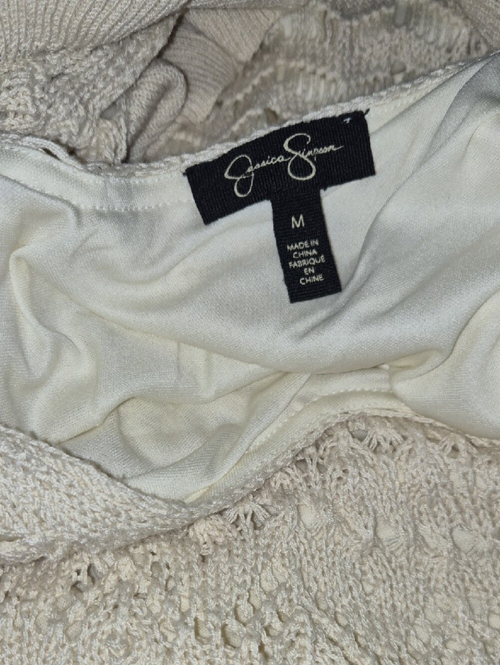Cream Crochet Knit Maxi - Picture 2 of 3